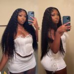 Long deep wave lace wig