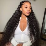 Long deep wave lace wig