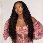 Long water wave HD lace wig