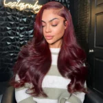Tinashe hair layered loose wave dark burgundy wig (3)