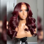 Tinashe hair layered loose wave dark burgundy wig (5)