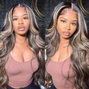 v honey blonde highlight wig (8)
