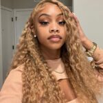 #27 Honey blonde water wave wig