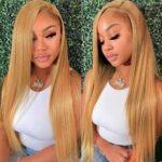 #27 straight lace front wig