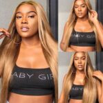 #27 straight lace front wig