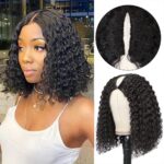 Deep wave v part bob wig