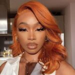 Ginger barrel curls lace wig