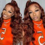 Reddish Brown body wave wig