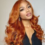 Tinashe hair ginger barrel curls lace wig (5)