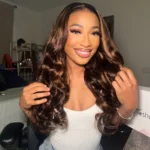 Tinashe hair glueless highlight honey blonde wig (2)