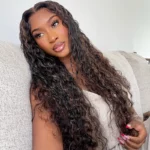 Tinashe hair glueless highlight water wave wig (2)