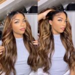 Tinashe hair ombre highlight body wave wig