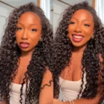 Tinashe hair water wave V part wig