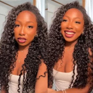 Tinashe hair water wave V part wig
