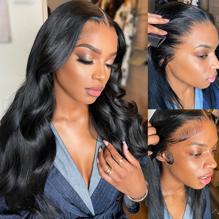 13×4 Full Frontal HD Lace Wigs Body Wave Human