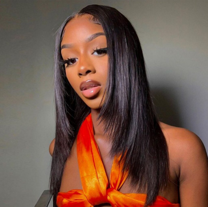 Straight Hair With Layers Shoulder Length Wig Lace Front Wig