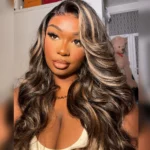 Tinashe hair glueless highlight 1b-22 lace wig (2)