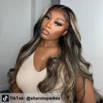 Tinashe hair wear go highlight 1b22 lace wig (1)