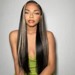 Tinashe hair wear go highlight 1b22 lace wig (3)