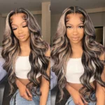 Tinashe hair wear go highlight 1b22 lace wig (4)