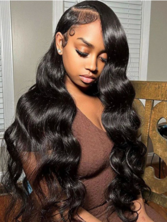 Long Body Wave Human Hair 13×4 HD Lace Frontal Wigs 30″ 32″ 34″ 36″