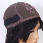 Tinashe hair glueless straight bob wig with bangs (8)