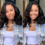 Tinashe hair parting max 9x6 lace loose body short wig (3)