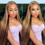 Tinashe hair glueless highlight 4-27 lace wig (6)