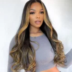 Tinashe hair glueless honey blonde loose wave wig