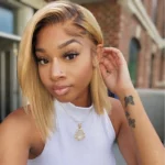 Tinashe hair glueless ombre honey blonde bob wig (5)
