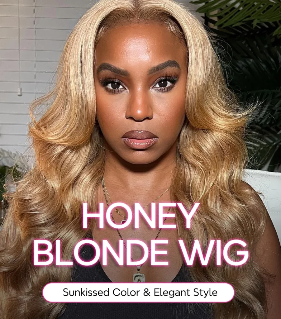 Tinashe hair honey blonde wig details
