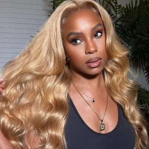 Tinashe hair wear go honey blonde glueless wig (2)