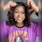 Tinashe hair highlight short loose body wave wig