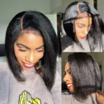 Tinashe hair kinky straight bob wig 1