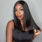 Tinashe hair blunt cut straight wig (4)