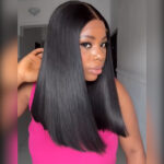 Tinashe hair blunt straight glueless wig