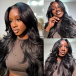 Tinashe hair curtain bangs body wave lace wig (2)