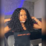 Tinashe hair glueless deep curly bob wig