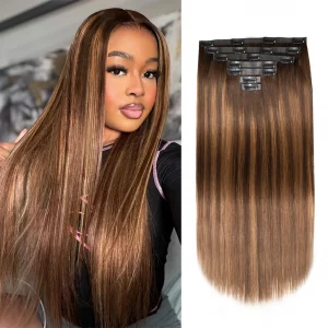 Tinashe hair highlight brown clip ins (4)