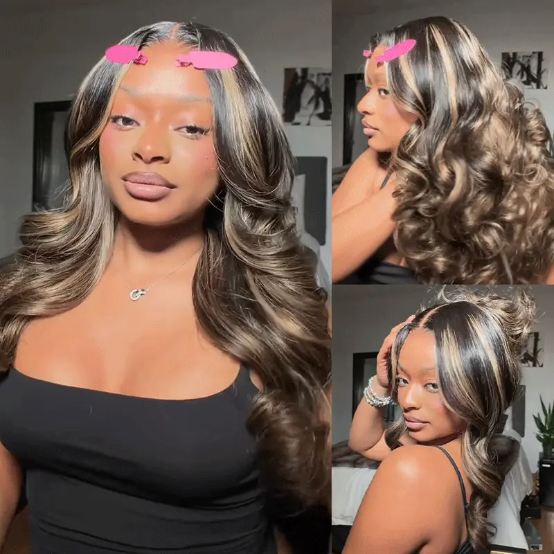 Tinashe hair highlight layered loose wave wig