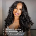 Tinashe hair layered cut loose wave wig 2
