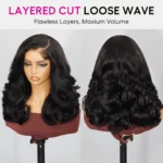 Tinashe hair layered loose wave C part wig 1