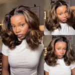 Tinashe hair highlight brown loose wave wig 2