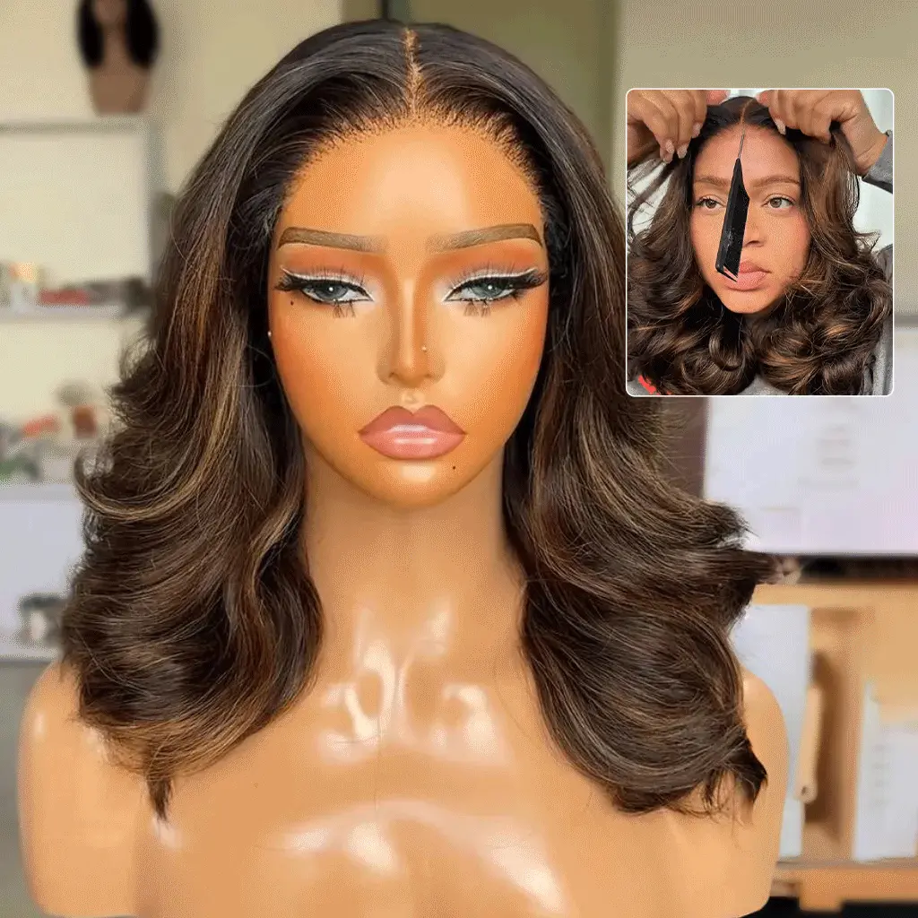 Tinashe hair layered cut highlight loose wave wig