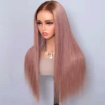 Tinashe hair ash pink straight wig 2