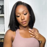 Tinashe hair kinky straight glueless bob wig (2)