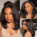 Tinashe hair kinky straight glueless bob wig (5)
