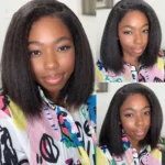 Tinashe hair kinky straight glueless bob wig (7)