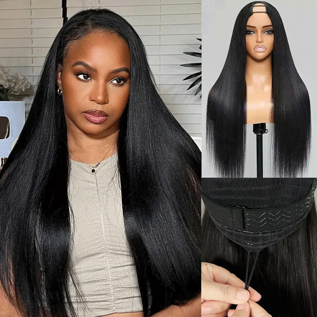 Tinashe hair yaki straight U part wig