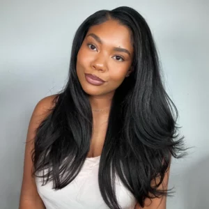 Tinashe hair Yaki straight half wig